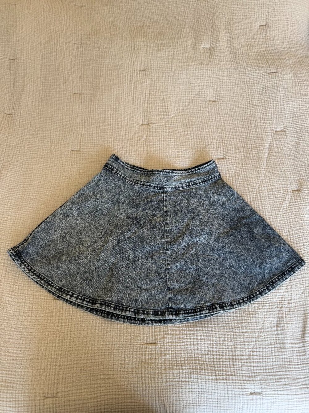 B.P. Collection Denim A-Line Mini Skirt Blue High Rise Size M Classic Casual